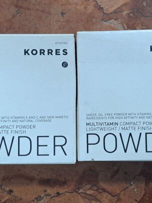 Korres Multivitamin Compact Powder lightweight matte finish new