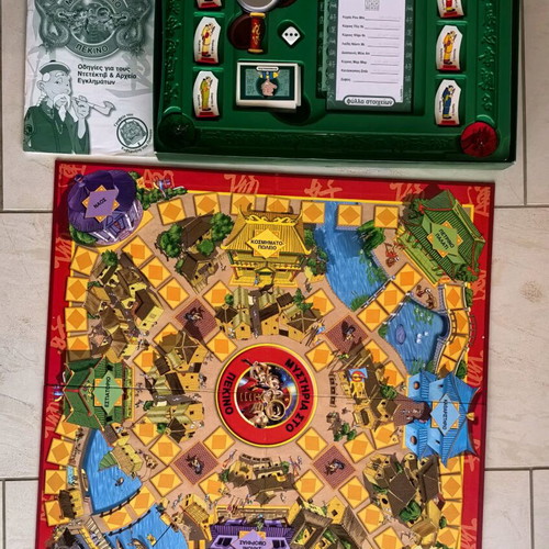 Mysteria sto Pekino board game used, vintage MB Games