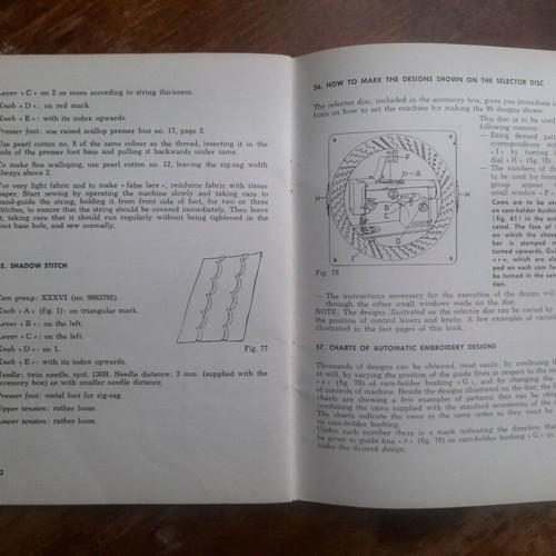 Necchi 535-533 sewing machine manual used
