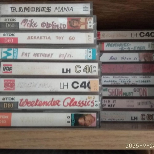 Audio cassette tapes used, pack with foreign music, rewritable