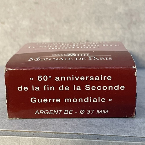Monnaie de Paris commemorative coin 60th anniversary WWII proof silver