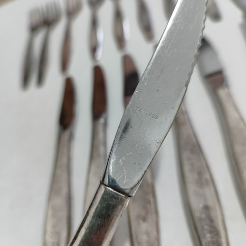 Vintage Canadian Pacific Airlines CP Air cutlery set used