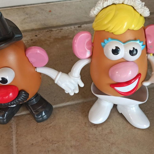 Mr. and Mrs. Potato Head toy set used