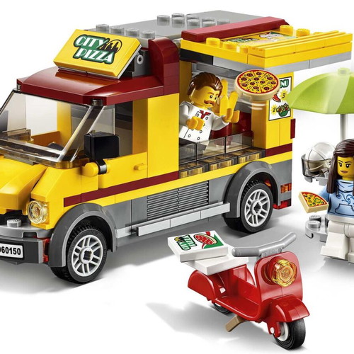 Lego City 60150 Pizza Van used set