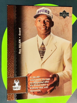 Rookie κάρτα Upper Deck 1996-97 Ray Allen #69 RC καινούργιο