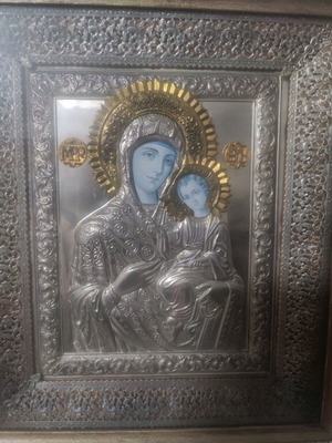 Handmade Mount Athos Icon Panagia Odigitria used