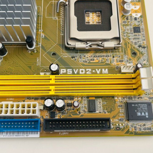Asus P5VD2-VM motherboard used, socket 775, VIA chipset