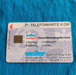 German phone card used