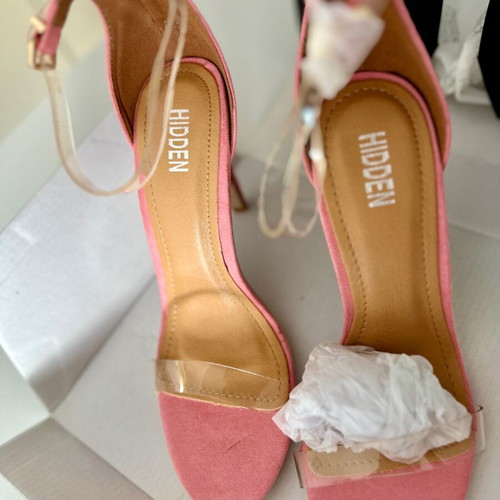 Hidden Fashion Pink Heels New Size 38