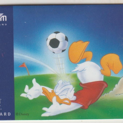 New Zealand Disney Donald Duck Soccer Phonecard, 11,850 print run