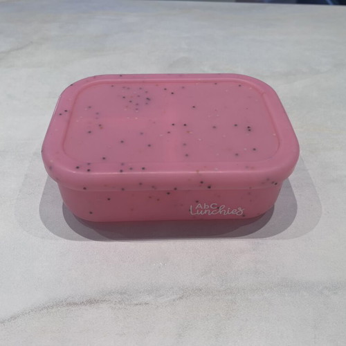 Abc Lunchies Silicone Food Container pink, like new