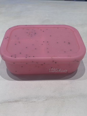 Abc Lunchies Silicone Food Container pink, like new