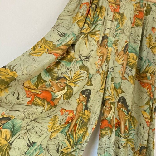 Vintage zip culottes used, colorful, sizes L and XL