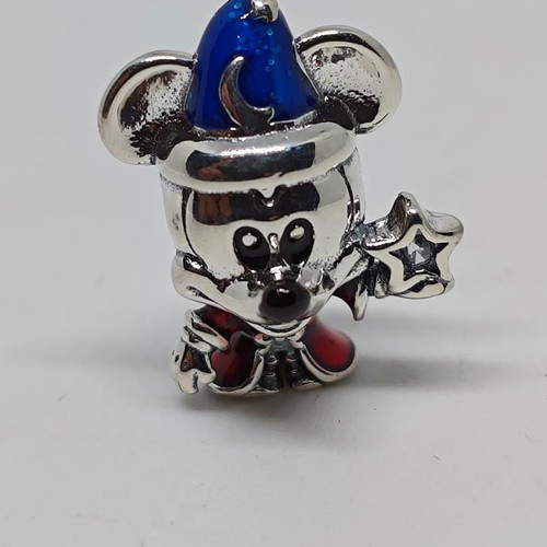 Disney Mickey Mouse Fantasia S925 Silver Collectible Charm like new