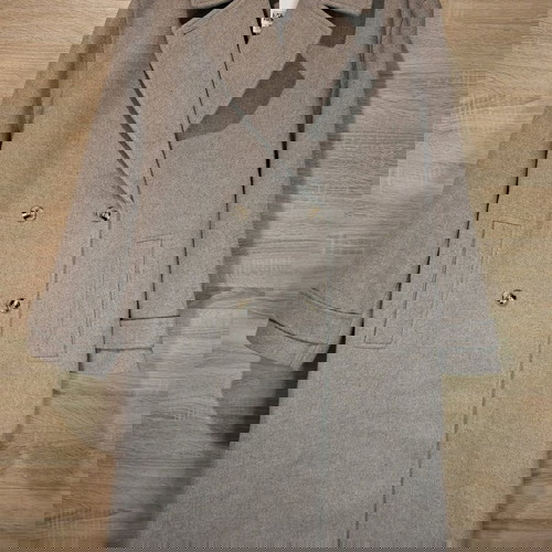 Μπεζ μελανζέ σταυροκουμπωτό παλτό H&M XXL καινούργιο