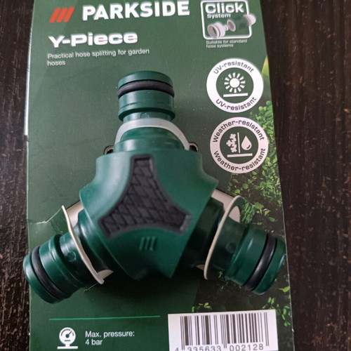 Y piece for watering new, hose connection accessory