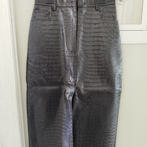 Topshop Croco Midi Skirt new, purple with slit