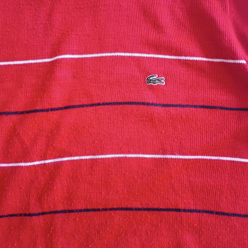 Lacoste large sweater used, red