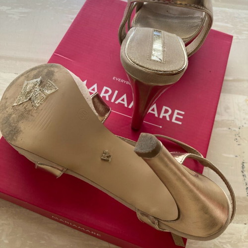 Mariamare sandals 12cm heel size 40 pink gold like new