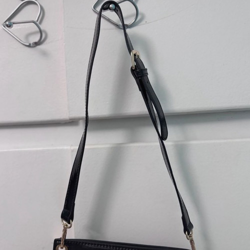 Doca crossbody bag like new, black with gold details