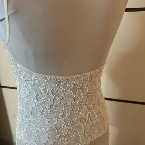 Vintage bodysuit like new with embroidery and lace, size L