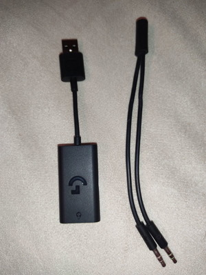Logitech μετατροπέας jack 3.5 σε USB με διακλαδωτή audio σαν καινούργιο