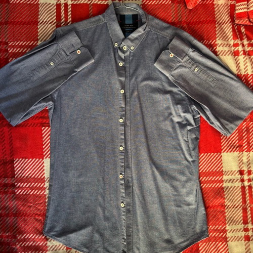 Zara Man Denim Shirt Slim Fit Large like new, blue