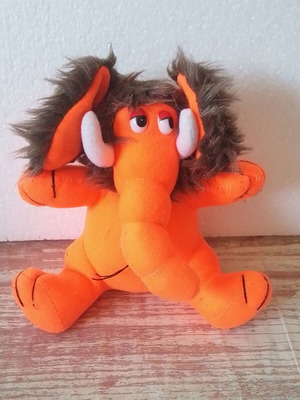 Ice Age 3 plush mammoth used, height 15 cm