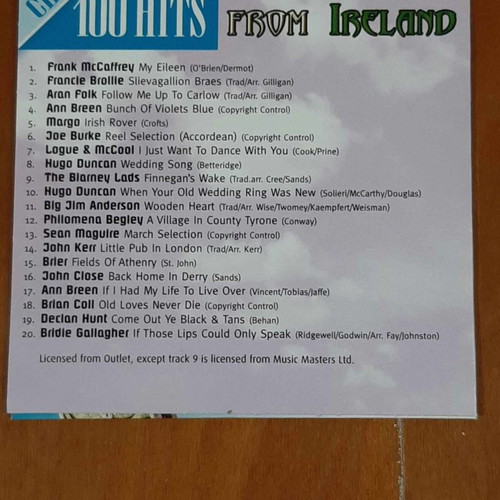 100 Hits From Ireland CD new, Irish music