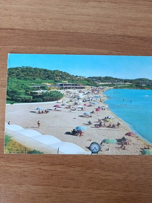 Olympic Airways postcard like new, Vouliagmeni 1970