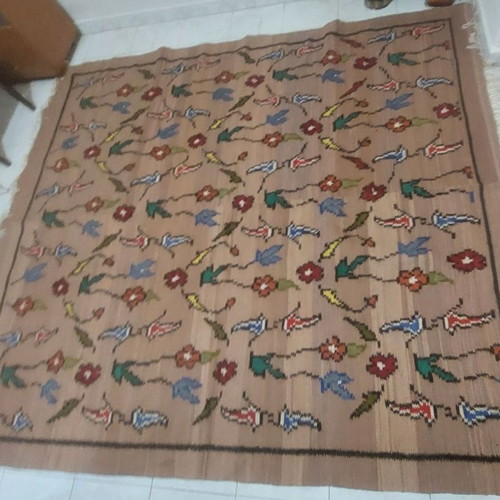 Wool rug on loom 220x245 unused