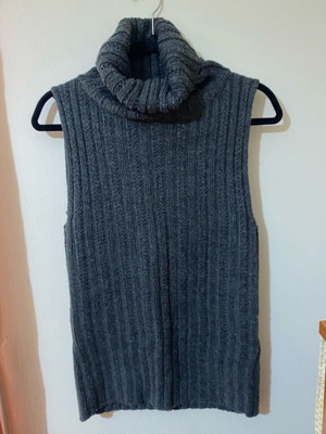 Wool grey blouse used, size M