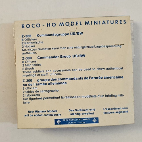 ROCO Minitanks Z-300 Commander Group HO 1:87 vintage, like new
