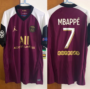 Φανέλα Εμφάνιση PSG Mbappe τριτη 2020-21 ολοκαίνουργια XL Champions League Paris Saint Germain