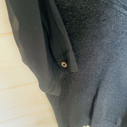 Dolce & Gabbana black transparent blouse size M like new
