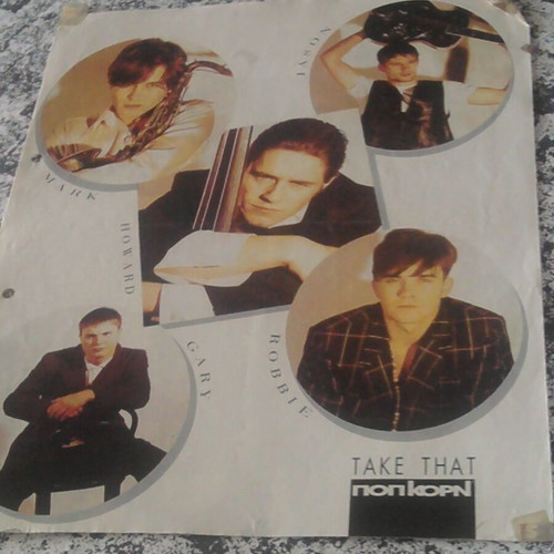 Take That Pop Korn x2 Pinup poster used with signs of wear