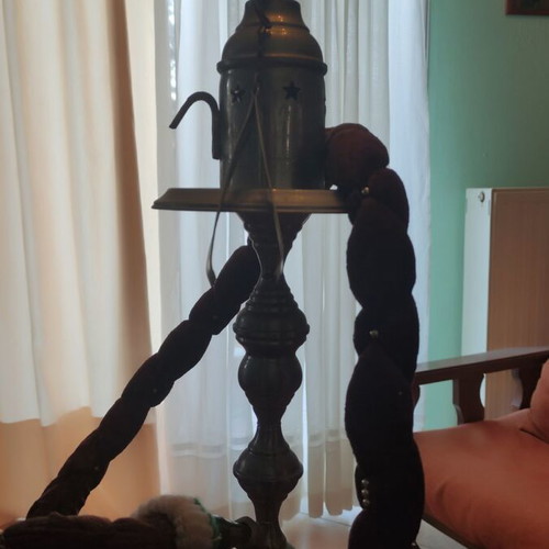 Large traditional handmade hookah 100% functional from Tunisia like new