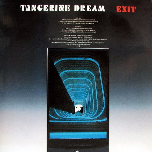 Tangerine Dream Exit vinyl record used, electronic genre, with poster