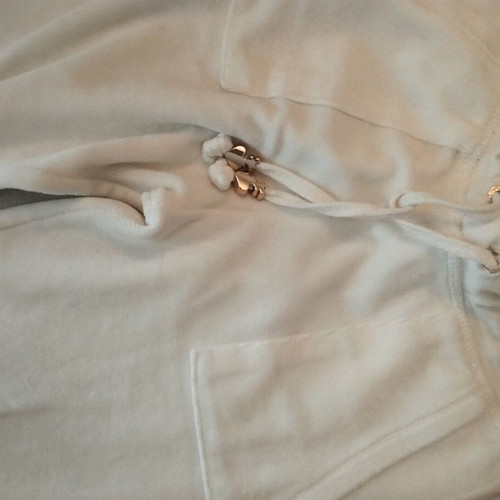 SugarFree white velour pants like new for girls 13-14 years