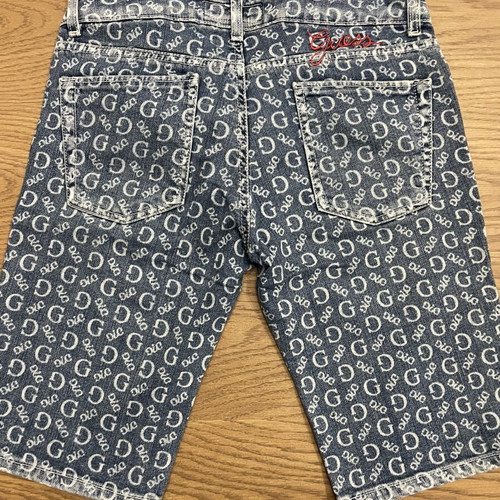 Guess denim bermuda shorts used, size S (27), blue