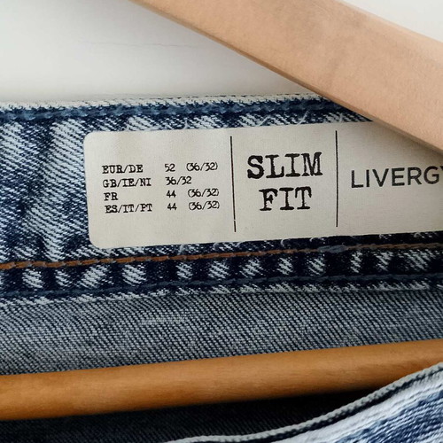 Livergy Pants Pack of 2 Slim Fit & Chino New, Blue