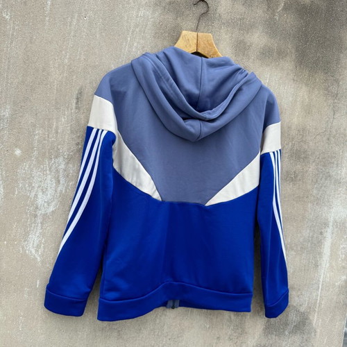 Adidas jacket used, size S-M, white and blue