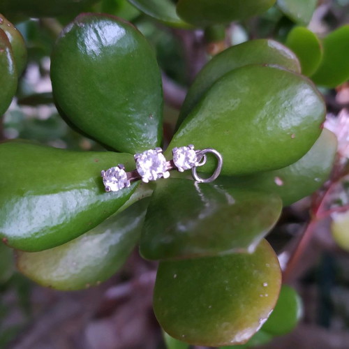 Silver 925 pendant used with zircon stones