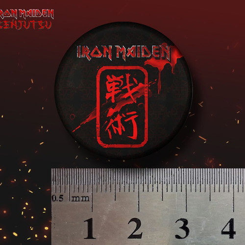 Iron Maiden Senjutsu pin set of 6, diameter 3 cm, new