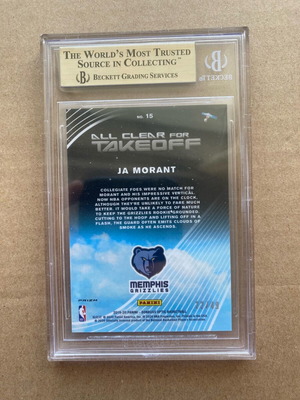 Ja Morant Rookie αριθμημένη κάρτα /49 Donruss Optic 2019-20 καινούργιο