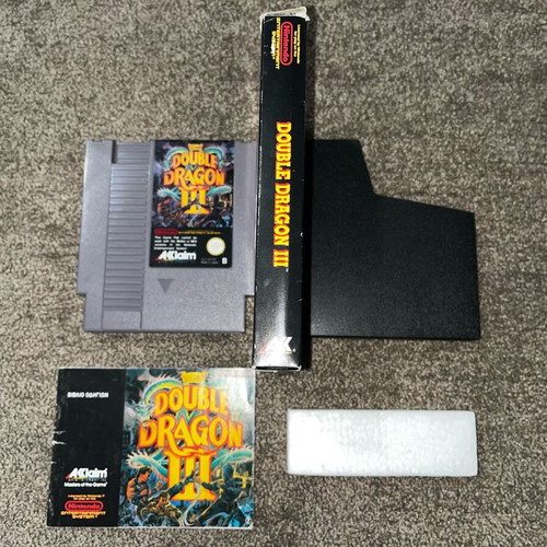 Nintendo NES Double Dragon 3 game used with cartridge, box and manual
