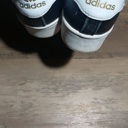 Adidas Superstar 36 used, black sports shoes with elevated sole