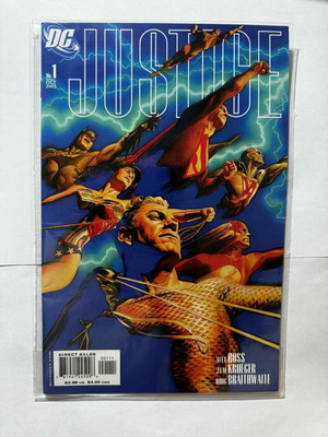 Justice #1 comic used with Alex Ross cover