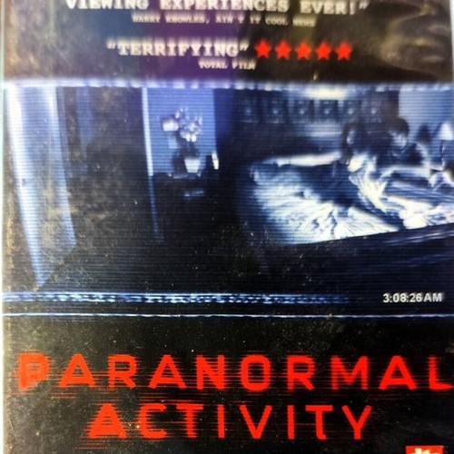 Paranormal Activity DVD used, horror movie with English subtitles