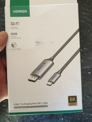 Ugreen USB-C към DisplayPort 8K UHD кабел